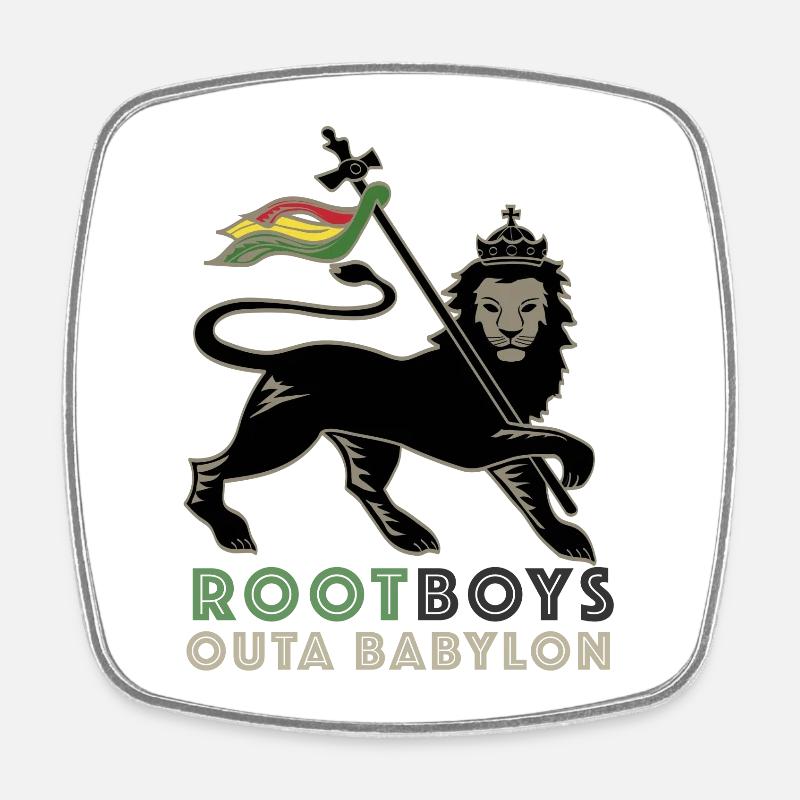 RootBoys outa Babylon - Magnet carré - blanc