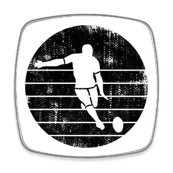 Rugby player sketch - Square fridge magnet - white - Front