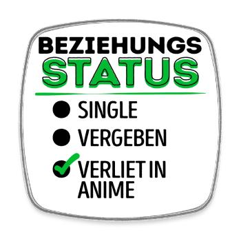 Mangastyle Animation Anime Statement Manga Japan - Viereckiger Kühlschrankmagnet - Weiß - Vorne