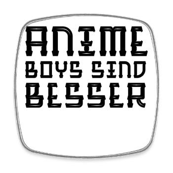 Anime Manga Comic Statement Japan Animation - Viereckiger Kühlschrankmagnet - Weiß - Vorne