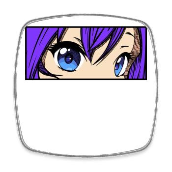 Zeichentrick Comic Mangastyle Anime Manga Japan - Viereckiger Kühlschrankmagnet - Weiß - Vorne