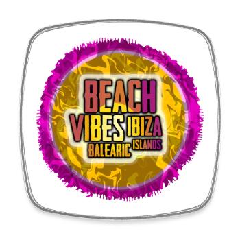 Ibiza Beach Vibes - Square fridge magnet - white - Front