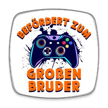 Geschwisterliebe Stolzer Großer Bruder Statement - Viereckiger Kühlschrankmagnet - Weiß - Vorne