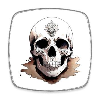 Sand Skull collection Goth - Magnet carré - blanc - Devant