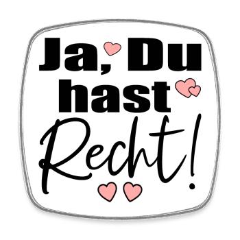 RECHT VERSÖHNUNG - Viereckiger Kühlschrankmagnet - Weiß - Vorne