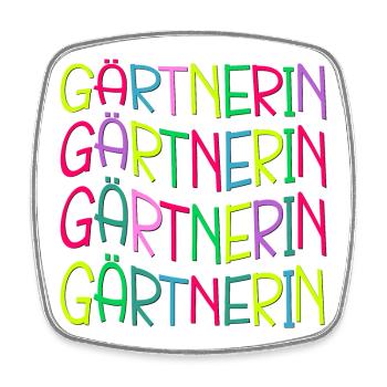 Geschenke für Gärtnerin - Hobby Garten - Viereckiger Kühlschrankmagnet - Weiß - Vorne
