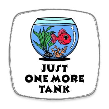 Pets Statement Aquarium Fish Pet - Square fridge magnet - white - Front