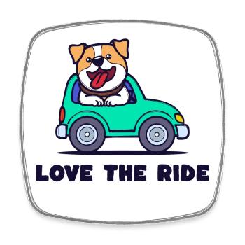 Pet Statement Dog Cuddly Toy Pets - Square fridge magnet - white - Front