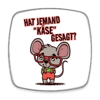 Ratte Statement Haustiere Kuscheltier Heimtier - Viereckiger Kühlschrankmagnet - Weiß - Vorne
