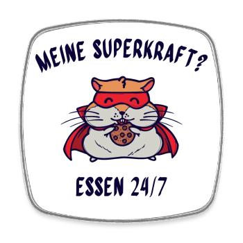 Lustige Sprüche Hamster Lieblingstier Haustiere - Viereckiger Kühlschrankmagnet - Weiß - Vorne