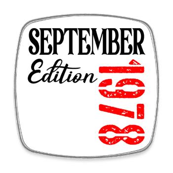 48E ANNIVERSAIRE - SEPTEMBRE 1978 - Magnet carré - blanc - Devant