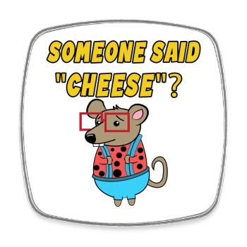 Rat Statement Pets Animals Pet - Square fridge magnet - white - Front