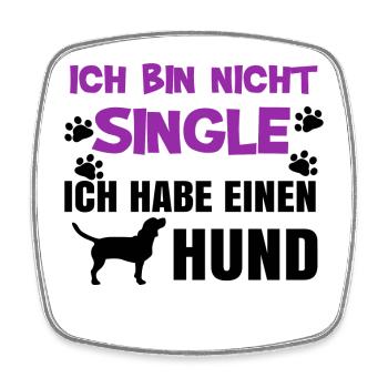 Dog Statement Stuffed Animal Favorite Animal Pets - Square fridge magnet - white - Front