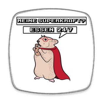 Rat, Lap Animal, Statement, Pets, Pet - Square fridge magnet - white - Front