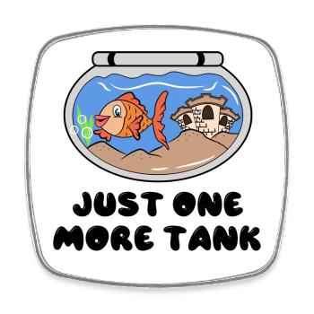 Aquarium Goldfish Statement Pets Pet - Square fridge magnet - white - Front