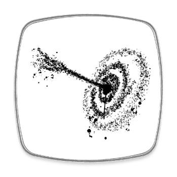 Archery Arrow Target Hand Drawn Drop - Square fridge magnet - white - Front