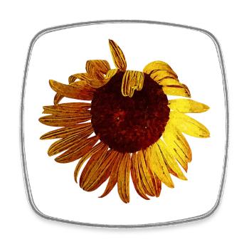 sommerliche blume, tolle pflanzen - Viereckiger Kühlschrankmagnet - Weiß - Vorne
