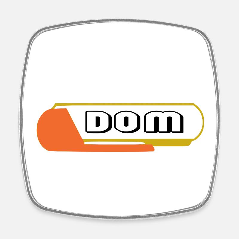 DOM - Viereckiger Kühlschrankmagnet - Weiß