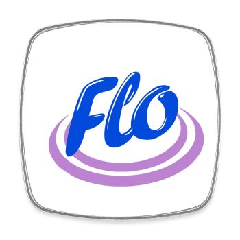 Flo - Viereckiger Kühlschrankmagnet - Weiß - Vorne