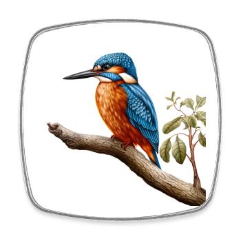 Eisvogel Und Kingfisher Design Für Vogelfreunde - Viereckiger Kühlschrankmagnet - Weiß - Vorne