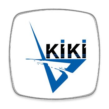 Kiki - Magnet carré - blanc - Devant