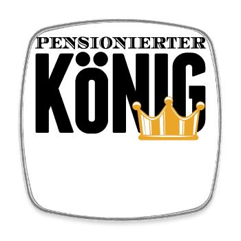 Ruhestand Statement Pensionär Auszeit Abschied - Viereckiger Kühlschrankmagnet - Weiß - Vorne