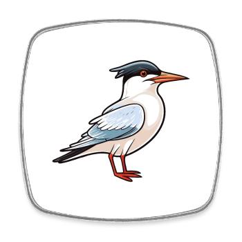 sterne dessin animé kawaii illustration à l’aquarelle - Magnet carré - blanc - Devant