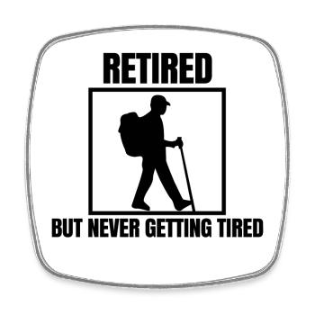 Leisure Statement Senior Retirement Career Job - Square fridge magnet - white - Front