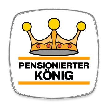 Ruhestand Statement Rentner Freiheit Auszeit - Viereckiger Kühlschrankmagnet - Weiß - Vorne