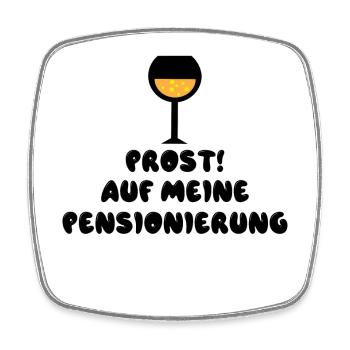 Freiheit Pensionierung Statement Senior Ruhestand - Viereckiger Kühlschrankmagnet - Weiß - Vorne