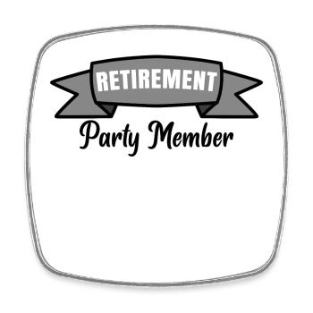Retirement Statement Retirement Time Out Profession - Square fridge magnet - white - Front