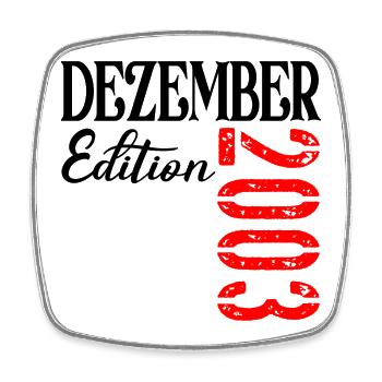 23. Geburtstag - Dreiundzwanzig Edition 2003 - Viereckiger Kühlschrankmagnet - Weiß - Vorne