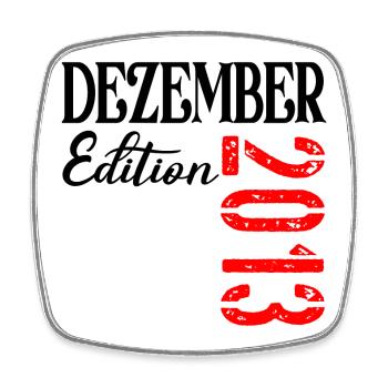 13. Geburtstag - Dreizehnjähriger Dezember 2013 - Viereckiger Kühlschrankmagnet - Weiß - Vorne
