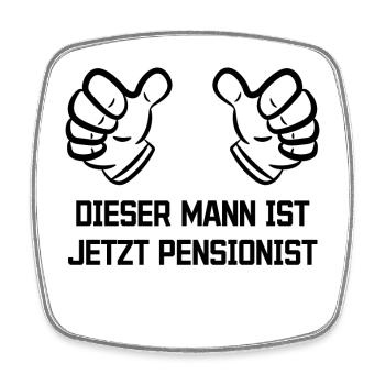 Auszeit Senior Ruhestand Statement Lebensabend - Viereckiger Kühlschrankmagnet - Weiß - Vorne