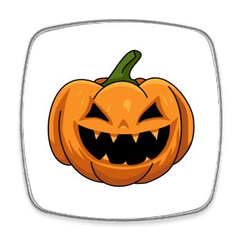 Pumpkin Halloween - Square fridge magnet - white - Front