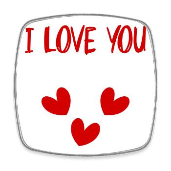CHRISTMAS. YEAR. ANNIVERSARY. RETIREMENT. FEAST. HEART. - Square fridge magnet - white - Front