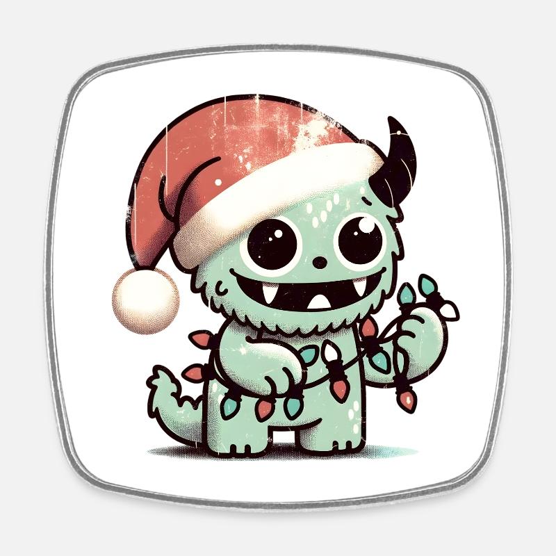 Conception de sweat à capuche de Noël |Doux câlin de Noël - Magnet carré - blanc
