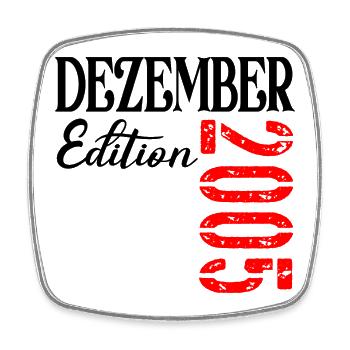 21. Geburtstag - Edition Dezember 2005 - Viereckiger Kühlschrankmagnet - Weiß - Vorne