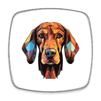 Schwarzwälder Hund Rasse Buntes Aquarell - Viereckiger Kühlschrankmagnet - Weiß - Vorne