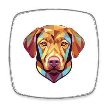 Chesapeake Bay Retriever Hunderasse Aquarell - Viereckiger Kühlschrankmagnet - Weiß - Vorne