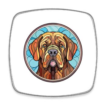 Mastiff chien race coloré aquarelle Illustration - Magnet carré - blanc - Devant