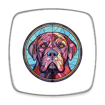 Neapolitan Mastiff Dog Breed Colorful Watercolor - Square fridge magnet - white - Front