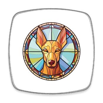 Pharaon chien chien race aquarelle Illustration - Magnet carré - blanc - Devant