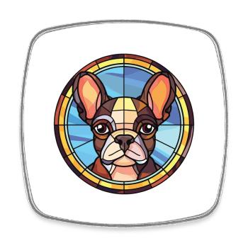 Anglo Francais De Petite Venerie Dog Watercolor - Square fridge magnet - white - Front