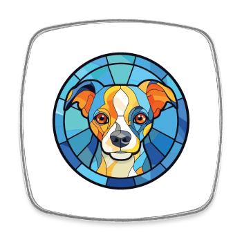 Bleu de Gascogne Petit Dog Rasse Aquarellglas - Viereckiger Kühlschrankmagnet - Weiß - Vorne