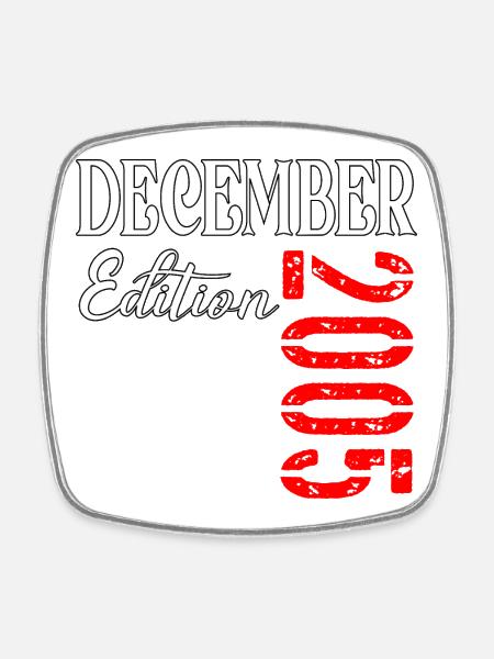 21E ANNIVERSAIRE ÉDITION DE DÉCEMBRE 2005 - Magnet carré - blanc
