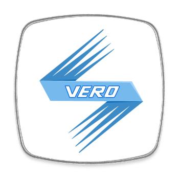 Vero - Square fridge magnet - white - Front