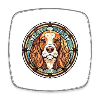 Grand Griffon Vendeen Hunderasse Aquarellglas - Viereckiger Kühlschrankmagnet - Weiß - Vorne