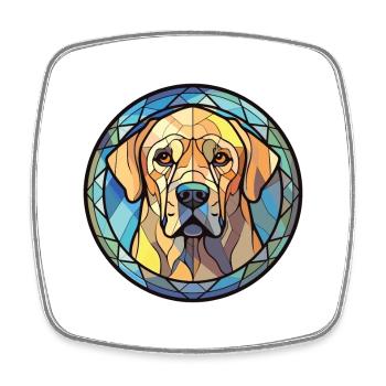 Kangal chien race coloré aquarelle illustration - Magnet carré - blanc - Devant
