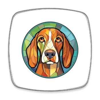 Vanjari chien chien race aquarelle illustration - Magnet carré - blanc - Devant